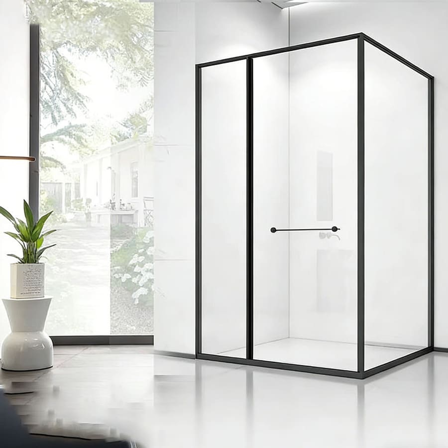 Ba tùy chọn màu sắc của khung inox cabin tắm TOHO TH760 gồm Vàng Gold, Đen mờ và Trắng gương đặt cạnh nhau để khách hàng so sánh
