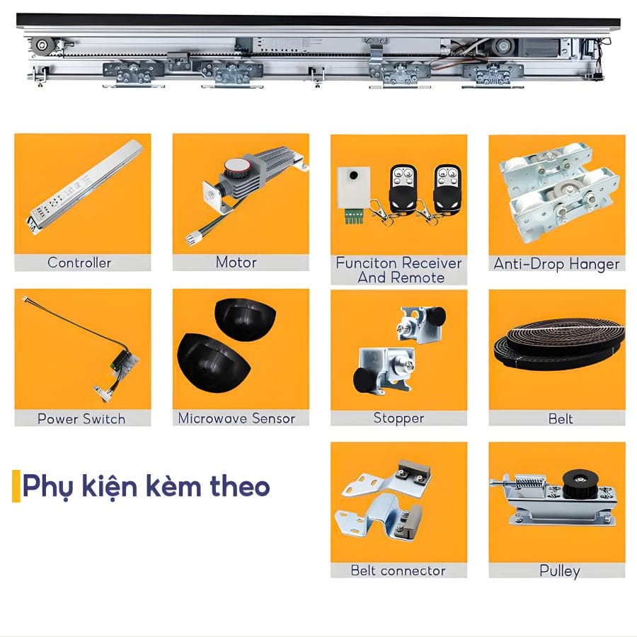 Phụ Kiện Cửa Kính Tự Động TOHO TH115