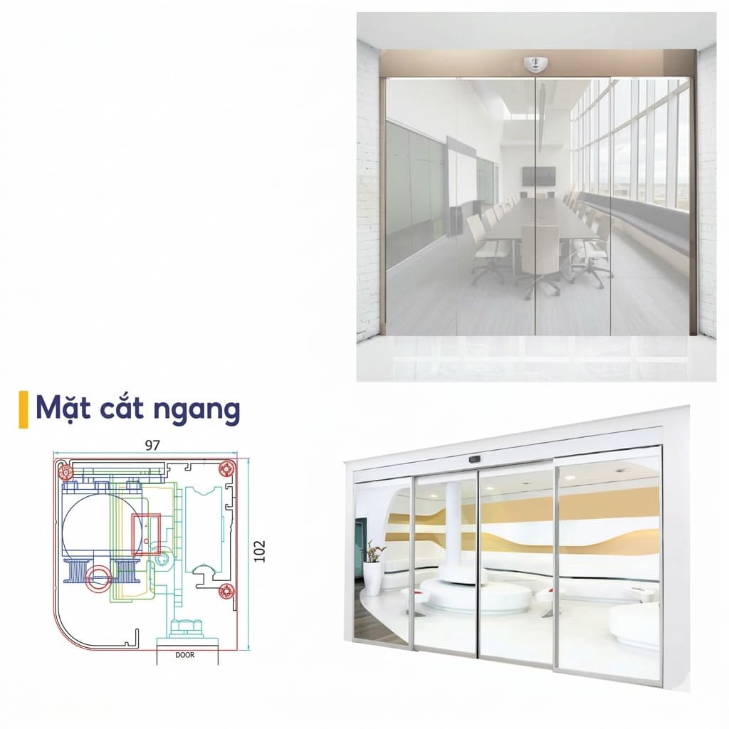 Hệ Thống Cửa Tự Động Cortech Mini 