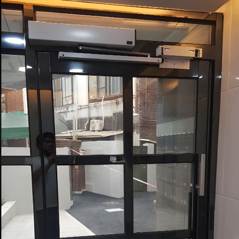 Lắp đặt Cửa tự động mở quay Cortech CT-902