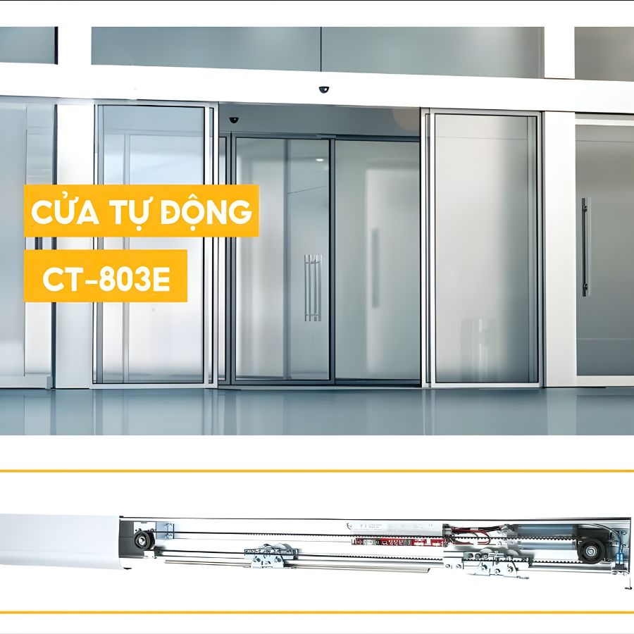 Cửa Tự Động Cotech Hàn Quốc CT-803E Chính Hãng lắp đặt hiện đại.