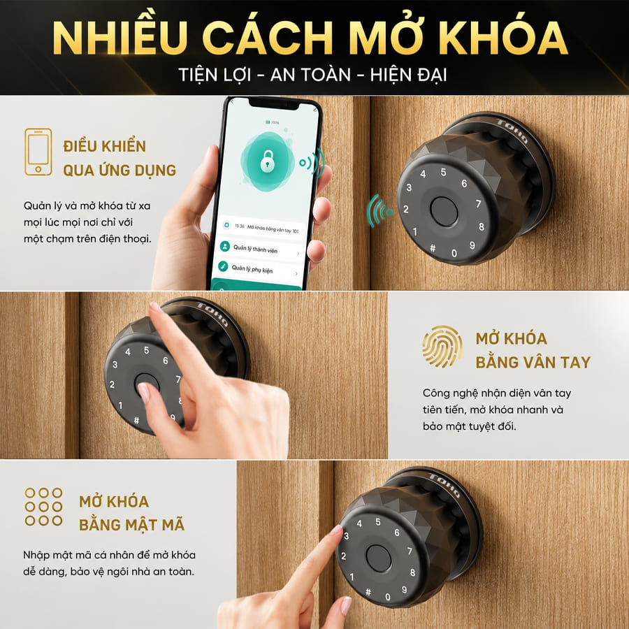 Quản lý khóa TOHO TH763 qua App TTLock