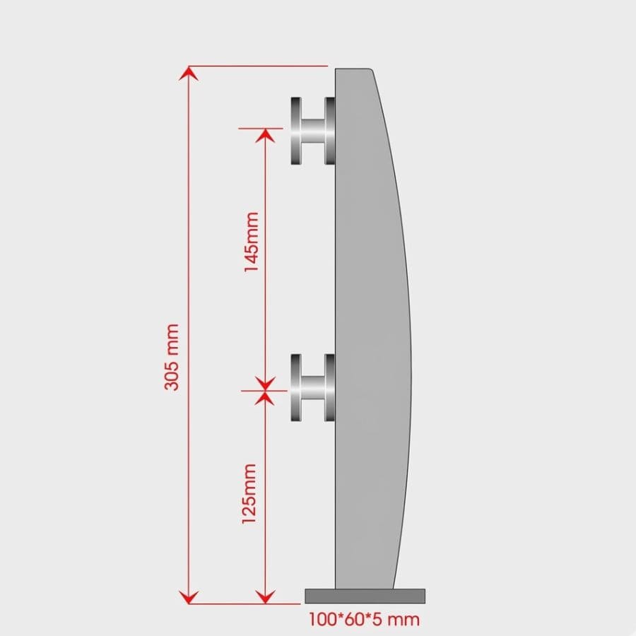Bản vẽ chi tiết và thông số kỹ thuật của trụ lửng cánh buồm TOHO TH105