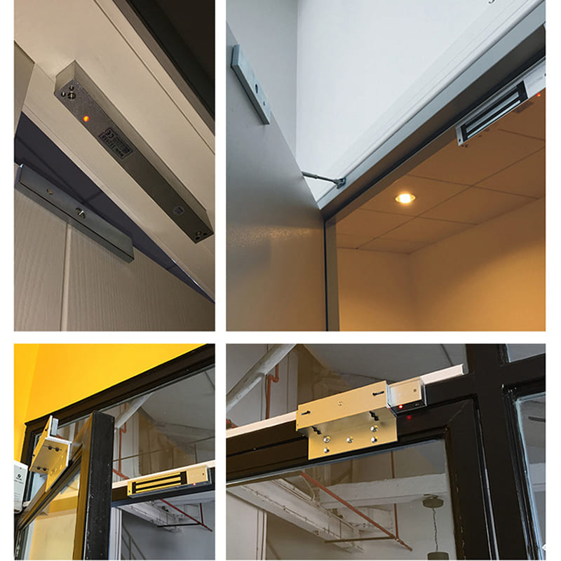 Khóa điện từ nam châm TOHO TH568 chống thấm nước lắp đặt thực tế