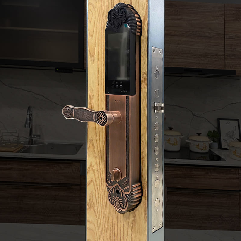 Khóa vân tay tân cổ điển cho cửa gỗ TOHO TH752 phong cách sang trọng