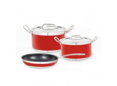 Bộ Nồi Chảo Màu Đỏ Hafele 531.08.042