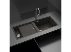 Chậu đá Häfele Workstation HS19-GKD2S120 - màu đen