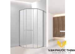 Vách Kính Cửa lùa 135 Khung Inox Hệ Slim TOHO TH637