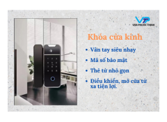 Khoá vân tay mở cửa từ xa cho cửa kính lùa