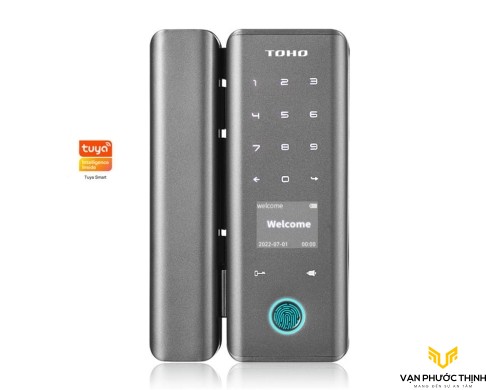 Khóa Vân Tay Cửa Kính Mở Từ Xa TOHO TH740
