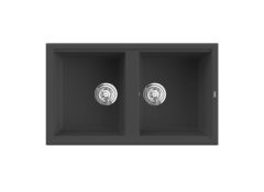 Chậu rửa bát đá Konox Phoenix 860 Black