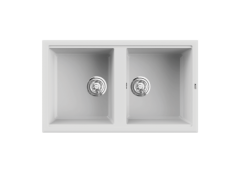 Chậu rửa bát đá Phoenix 860 White Silver